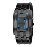 Reloj Led Binario Moda Electrónico Reloj Futuro Viento