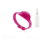 Pulseras Sanitizantes Corazón Fucsia Glitter Niñas Luminares