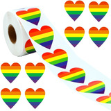 500 Etiquetas Corazon Lgbt Pride Orgullo Arcoiris Pegatinas