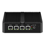 Firewall Computer Router+celeron+ Fanless+4gb+sdd 120+4 Lan