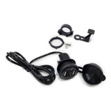 Cargador Telefono Gps Usb Motos Univesal C Tapa Doble Cati