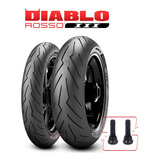 Kit Llantas 120/70-17 Y 180/55-17 Pirelli Diablo Rosso 3 