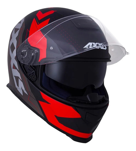 Casco Moto Integral Axxis Eagle Sv  Diagon D1 Rojo Mate