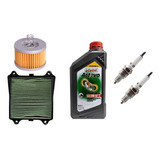 Kit Service Aceite Castrol + Bujias Rouser 160 Ns Bajaj Tala