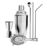 Coctelera Set Completo Barman Bebidas Acero Inoxidable