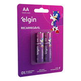 Pilha Recarregável Aa-2500 Mah-blist 2 Elgin