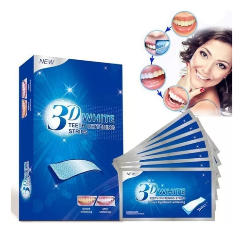 Tiras Blanqueadoras Para Blanquear Los Dientes, 42 Tiras, 3d