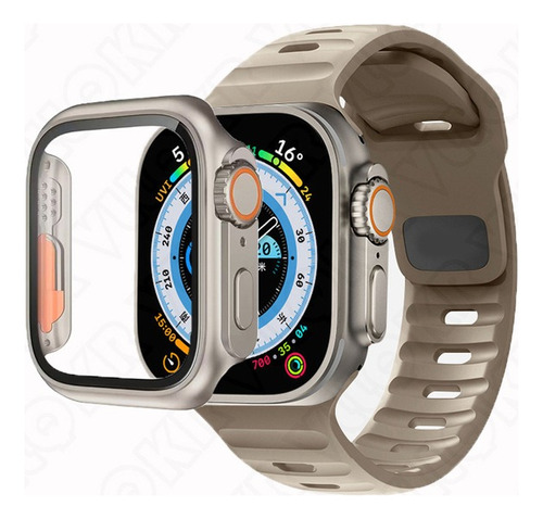 Correa Sport Para Apple Watch + Case Apariencia Ultra