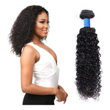 100g 40cm Cabello Humano Rizado Negro Remy