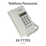 Panasonic Teléfono Kx-t7703x-b, Alámbrico, 16 Teclas, Blanco