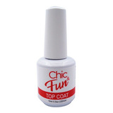 Unhas De Gel Top Coat Chic & Fun Uv Led Esmalte 15ml