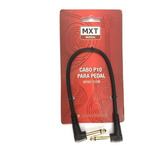 Cabo P10/90° X P10/90° Mxt 25cm Para Pedal Plug Dourado 8.1.