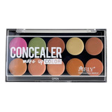 Paleta 10 Correctores Concealer Crema Mely Make Up Color