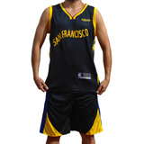 Conjunto - Uniforme Nba Adulto San Francisco Negro