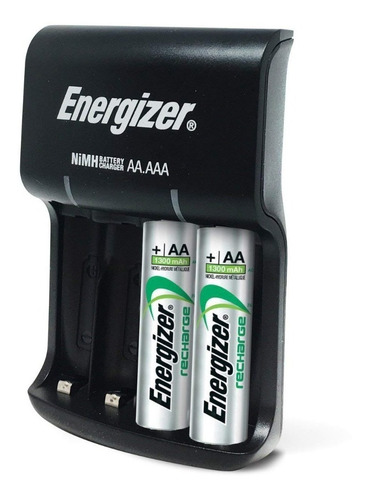 Cargador Baterias Energizer Inteligente + 2 Pilas Aa