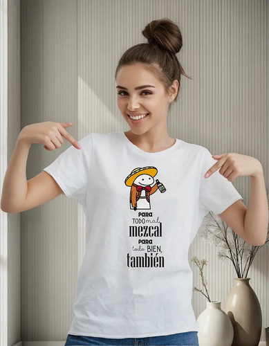 Playera Flork Frase Mezcal Divertido Fiesta Personalizada