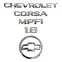 Kit Emblemas Corsa Chevrolet 1.6 ( 5 Piezas) Chevrolet Colorado