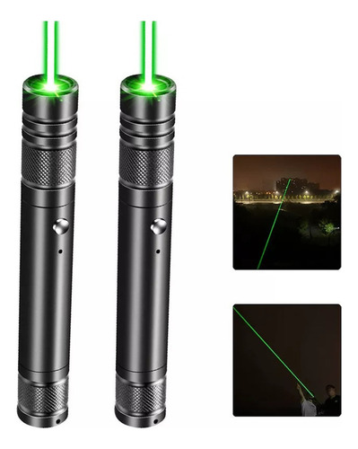 2 * Ponteiro Laser Verde Ponteiro Laser Recarregável Usb