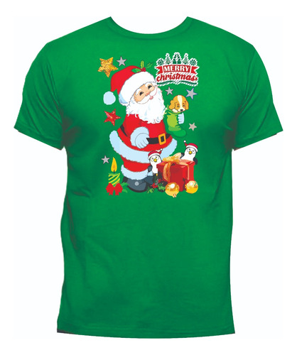Camisetas Navidad Papa Noel Santa Feliz Navidad Adulto Niño