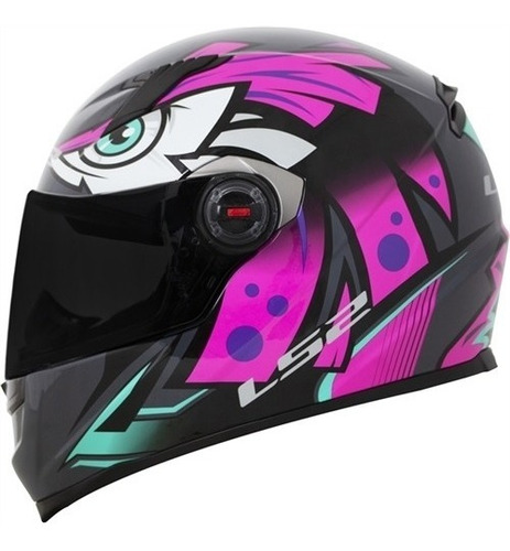 Capacete Ls2 Ff358 Tribal Fucsia