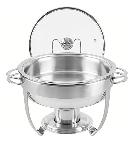 Rechaud Redondo 4,3l Inox Banho Maria Tramontina Fogareiro