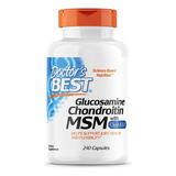 Doctor's Best | Glucosamine Chondroitin & Msm + 240 Capsulas Sabor Neutro