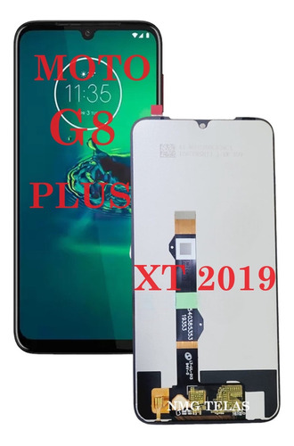 Tela Frontal Original Moto G8 Plus /xt2019+pelc.3d+capa+cola