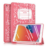 Funda Fintie Para iPad 9ª 8ª 7ª Gen 10.2  Soporte Lápiz Rosa