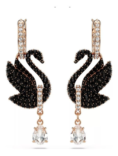 Aros Aretes Pendientes Swarovski Cisne Iconic Swan Original