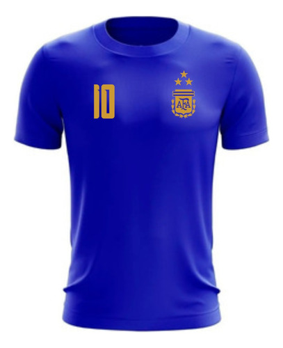 Camiseta Argentina Azul Con El Nro Delantero Que Elijas