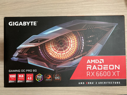 Tarjeta Gráfica 6600 Xt Gaming Oc Pro 8g