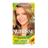 Kit Tinte Garnier  Nutrisse Regular Clasico Mascarilla Nutricolor Permanente Tono 713 Vainilla Silvia Para Cabello