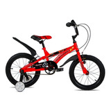 Bmx Infantil Topmega Superhéroes Crossboy R16 Frenos V-brakes Color Rojo Con Ruedas De Entrenamiento  