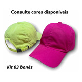 Kit Bonés Atacado Dad Hat Revenda Lucro Qualidade - 03 Peças