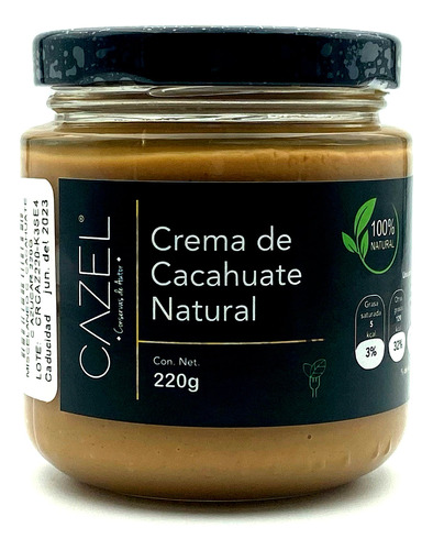 Crema De Cacahuate Con Azúcar 220g