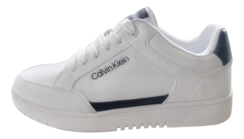 Tenis Calvin Klein Original Challen-r Blanco/azul Marino 