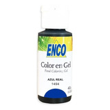 Colorante En Gel Enco 40g 1.4oz Tonos Azules Reposteria Tono Azul Real