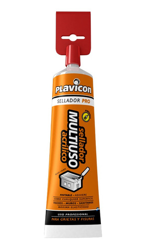 Sellador Acrílico Multiuso Plavicon Grietas Fisuras 350 Gr.