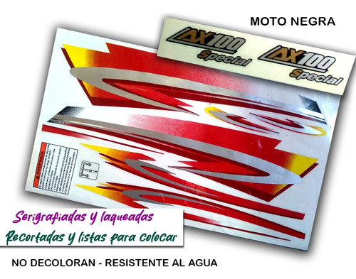 Calcos Tipo Original Suzuki Ax 100 Completo Calidad