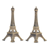 Pack 2 Adorno Torre Eiffel Paris Francia Metalica