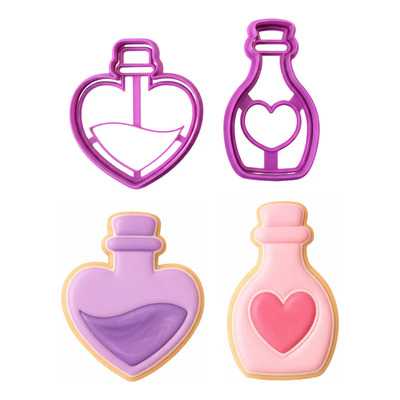 Cortadores Galletas Poción Amor Toloache San Valentín 14 Color Morado | Meses sin interés