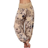 Pantalones Harem Holgados Hippie Boho De Talla Grande Mujer