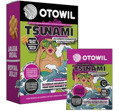 Acondicionador Otowil Tsunami Jalea Real Caja 48 Sachets 10g