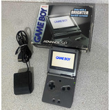 Game Boy Advance Sp Ags-101 Doble Luz Negro Grafito Con Caja