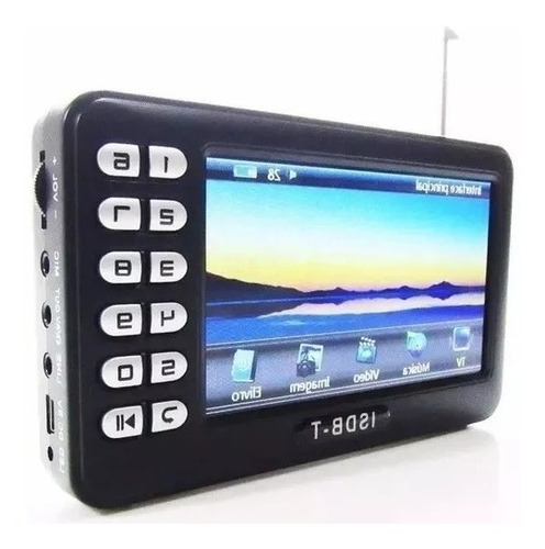 Mini Tv Digital Portatil Isdb-t Video Fm Microsd Pen Drive