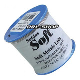 Solda Estanho 60x40 1mm C/ Fluxo Ra (t2) Rolo 500g Azul