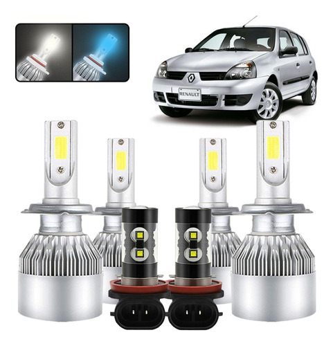 Kit De Focos Led H7 H11 Para Renault Clio 2003-2006