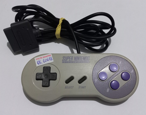 Super Nintendo Controle Original Usado Cont01