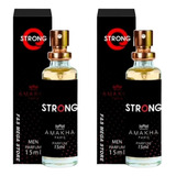 Kit 02 Perfume Masculino Strong Amakha Paris 15ml Para Bolso