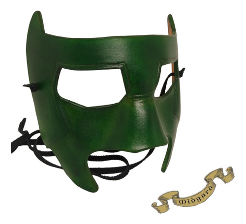 Máscara De Cuero Linterna Verde Green Lantern